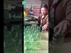 چاپگر صفحه منحنی چاپ لوگو برای فنجان بطری شیشه ای